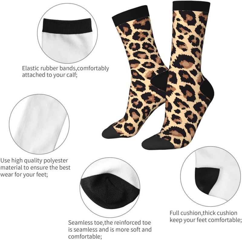 Poream Novelty Funny Crew Socks, Cool Breathable Dress Socks Gift For Men Women - Image 4